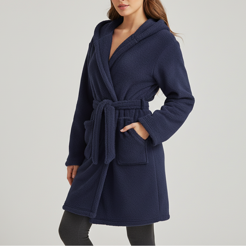 Nordspur | Velurika Hooded Knee Length Robe