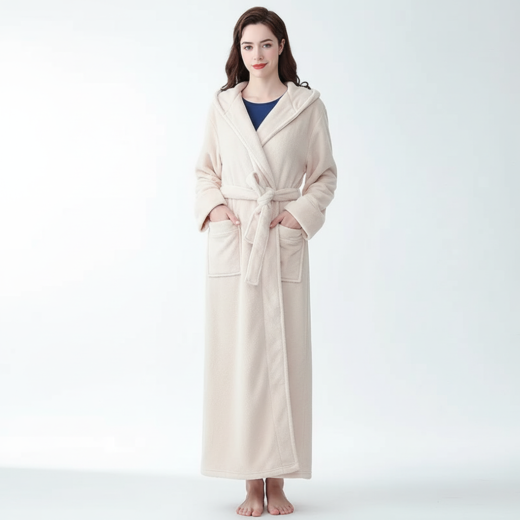 Nordspur | Velurine Extra Long Hooded Robe