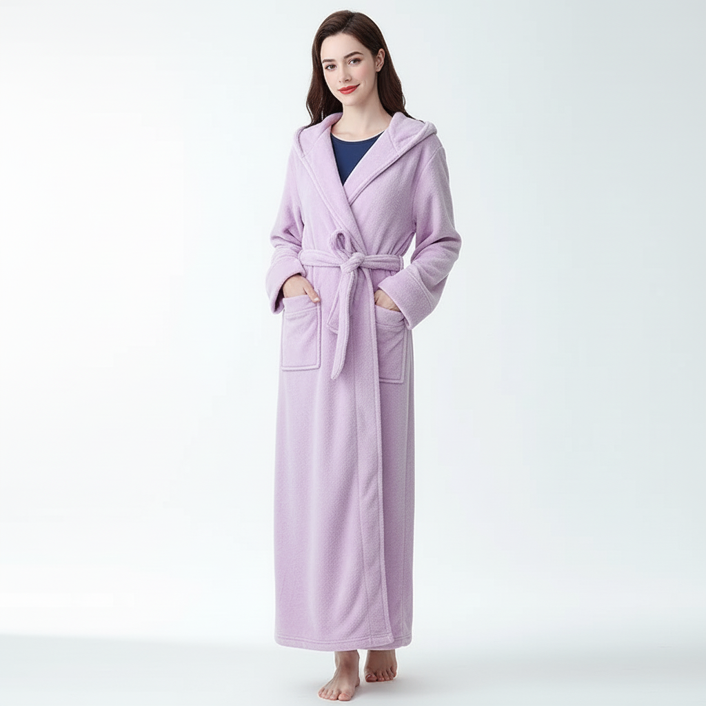 Nordspur | Velurine Extra Long Hooded Robe
