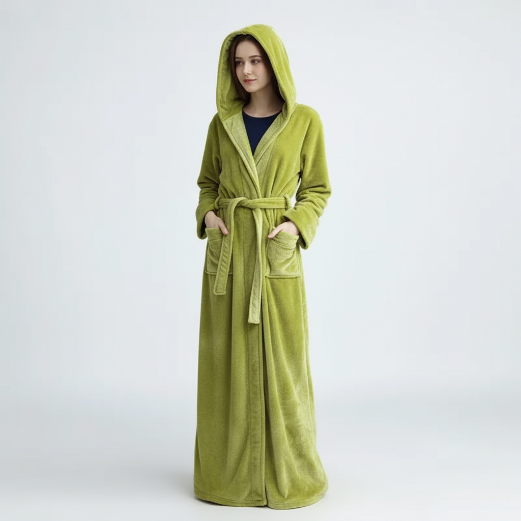 Nordspur | Velurine Extra Long Hooded Robe