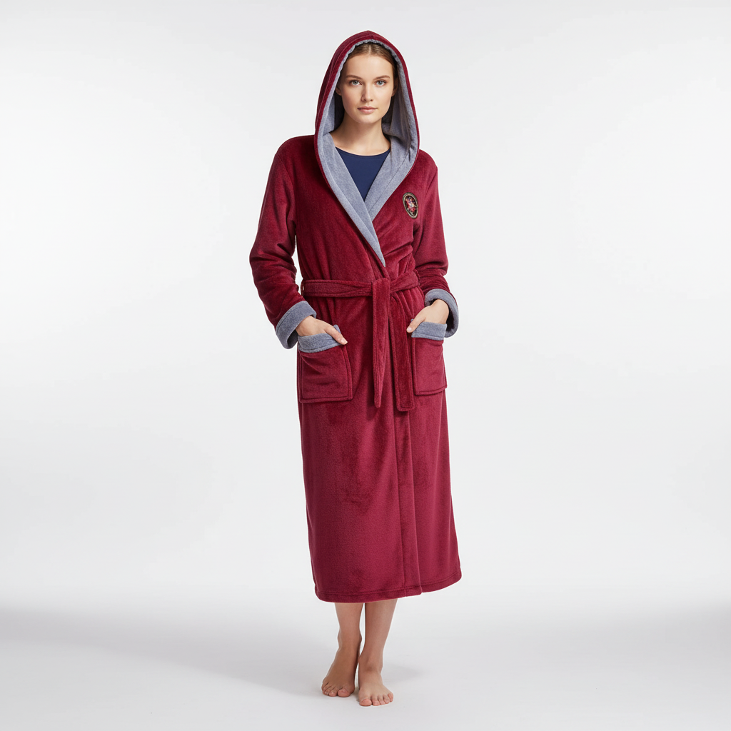 Nordspur | Velurine Extra Long Hooded Robe