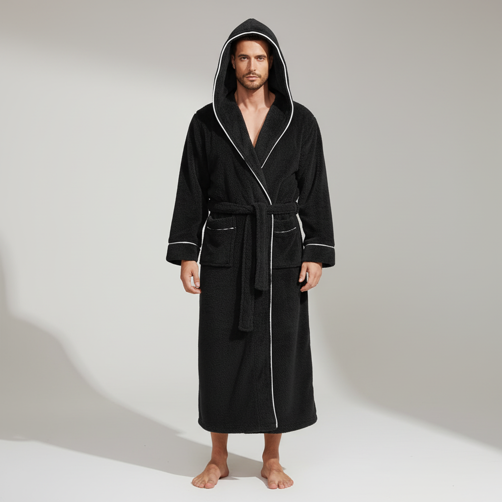 Nordspur | Veluroan Hooded Long Bathrobe