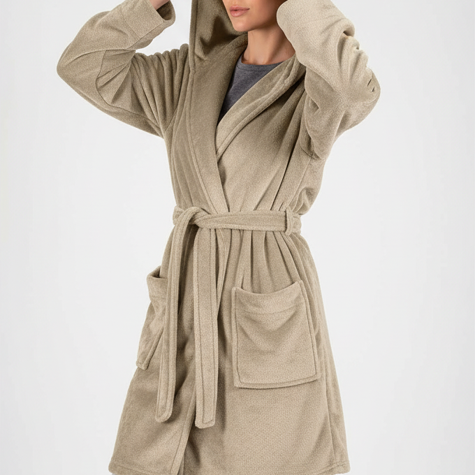 Nordspur | Veluvia Hooded Short Kimono Robe