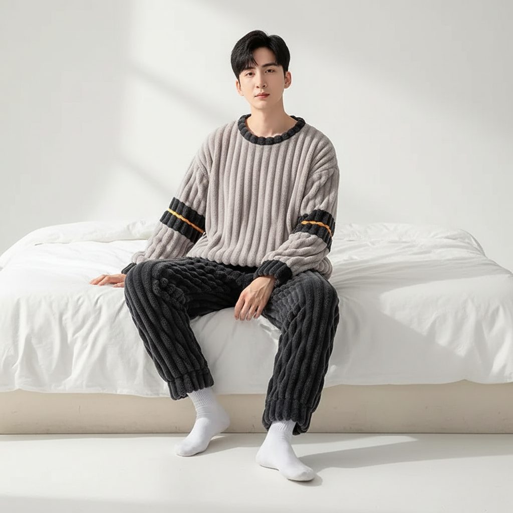 Nordspur | Velvoriq Thick Long Sleeve Pajama Set