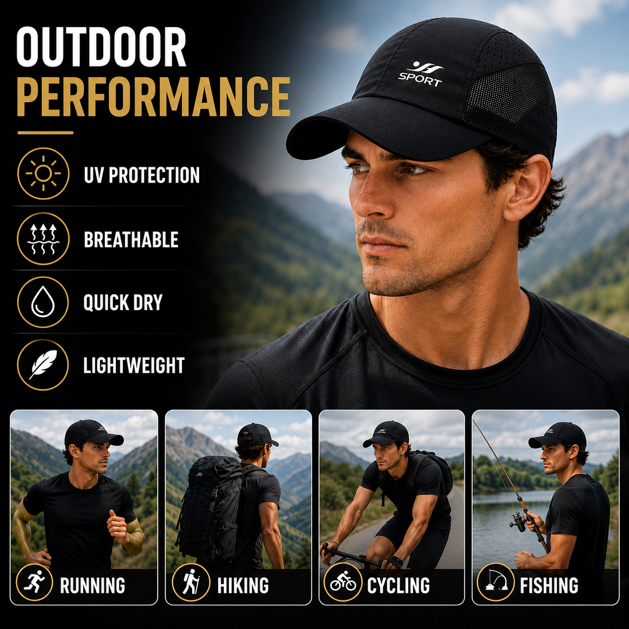 Nordspur | Venlux UV-Rated Breathable Baseball Cap