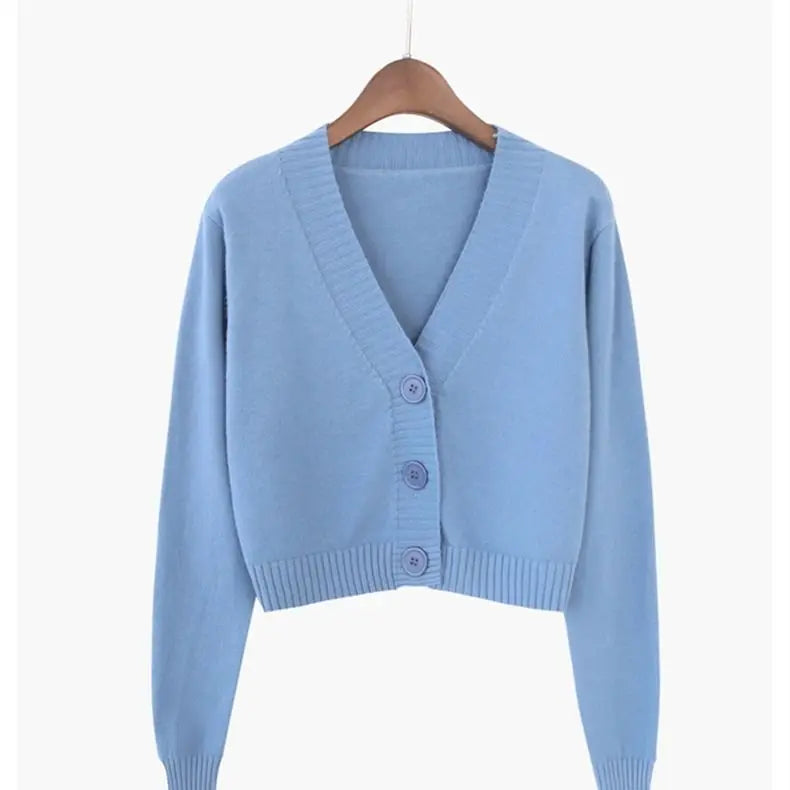 Nordspur | Veralynx Cropped V Neck Cardigan