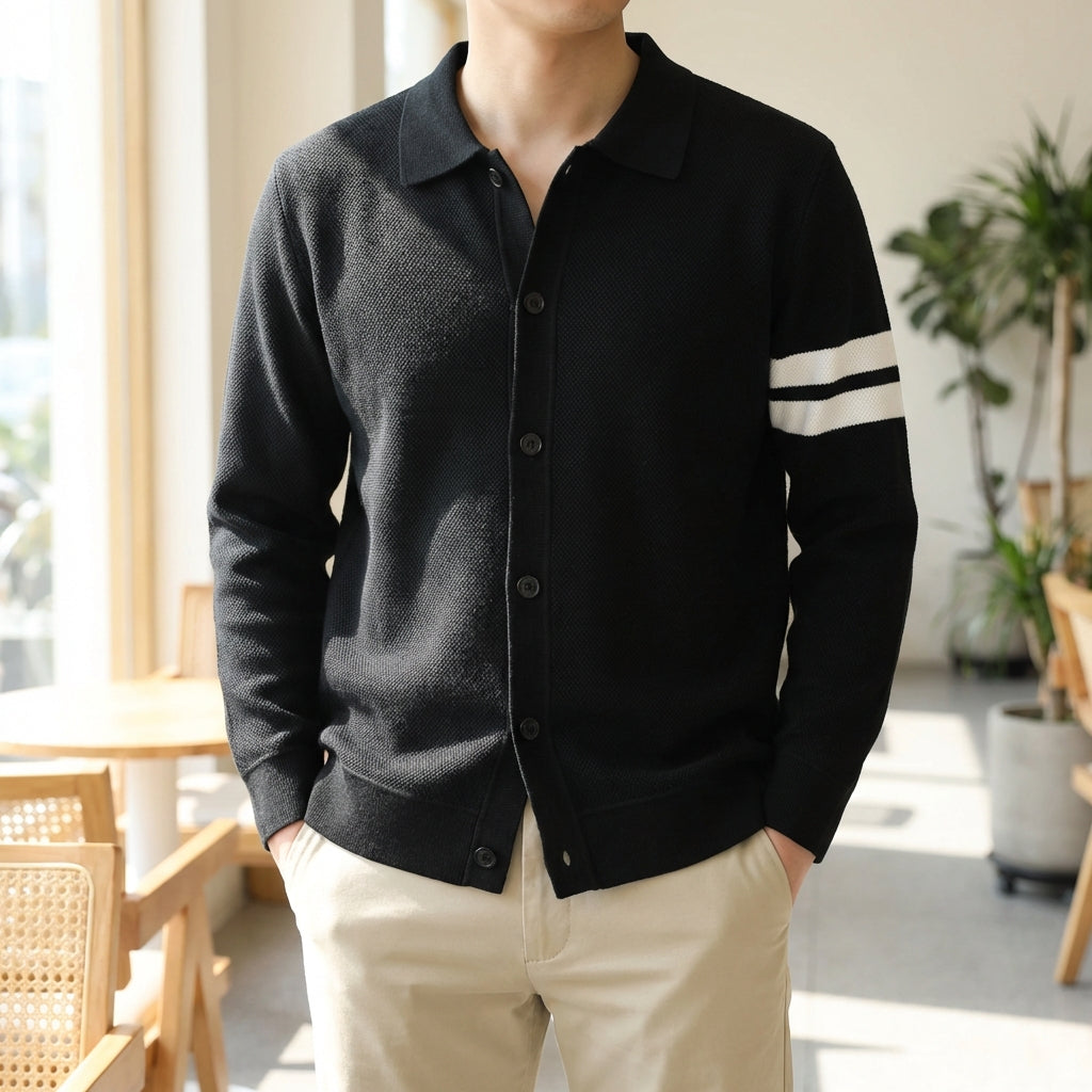 Nordspur | Vernox Men Collar Cardigan Sweater