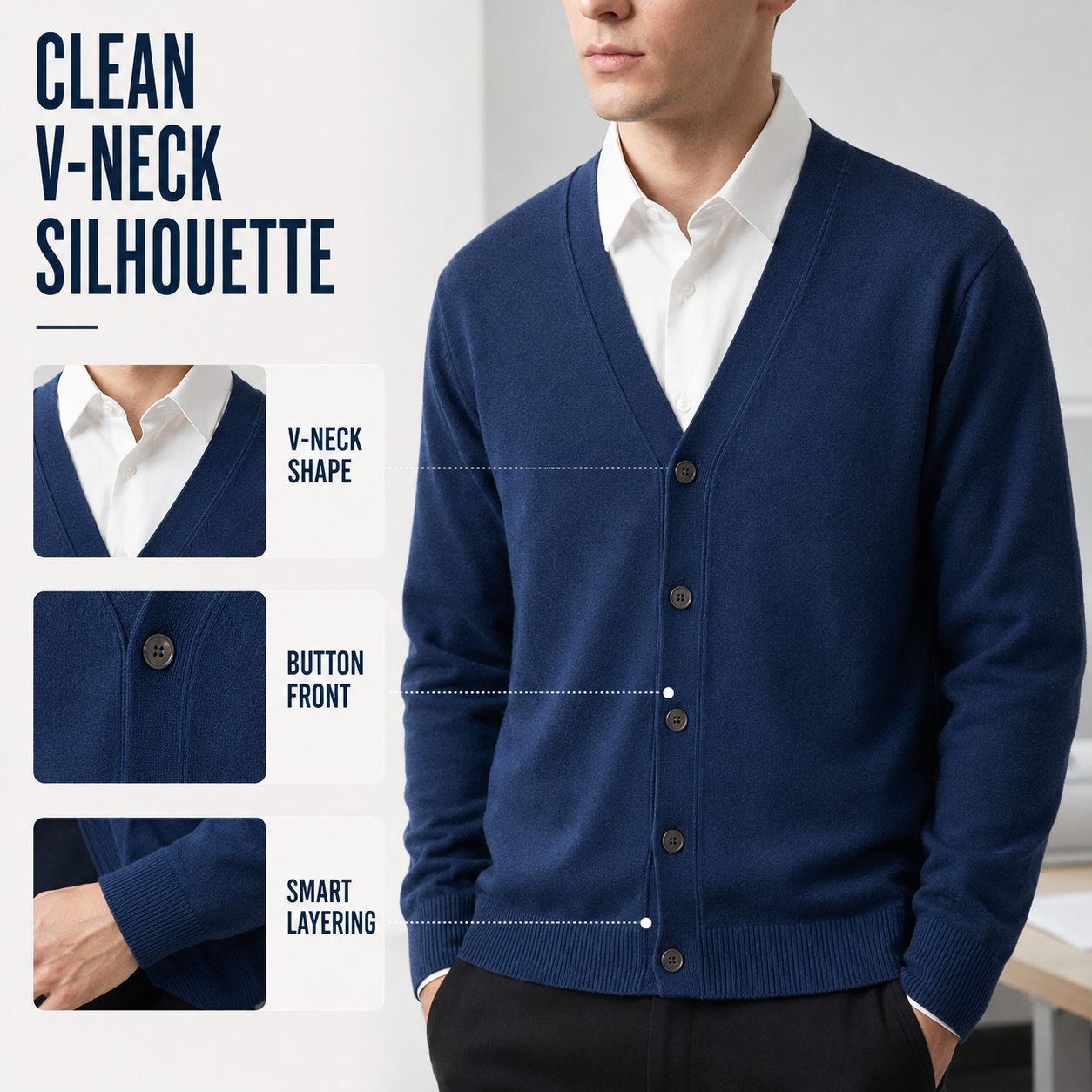 Nordspur | Verridan Classic V Neck Cardigan