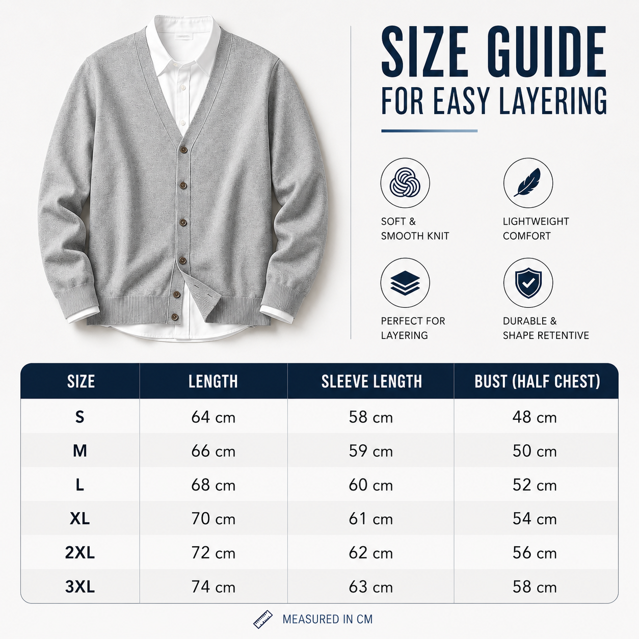 Nordspur | Verridan Classic V Neck Cardigan