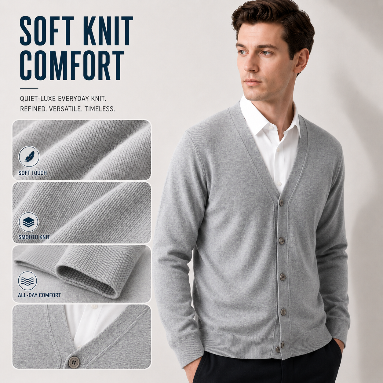 Nordspur | Verridan Classic V Neck Cardigan