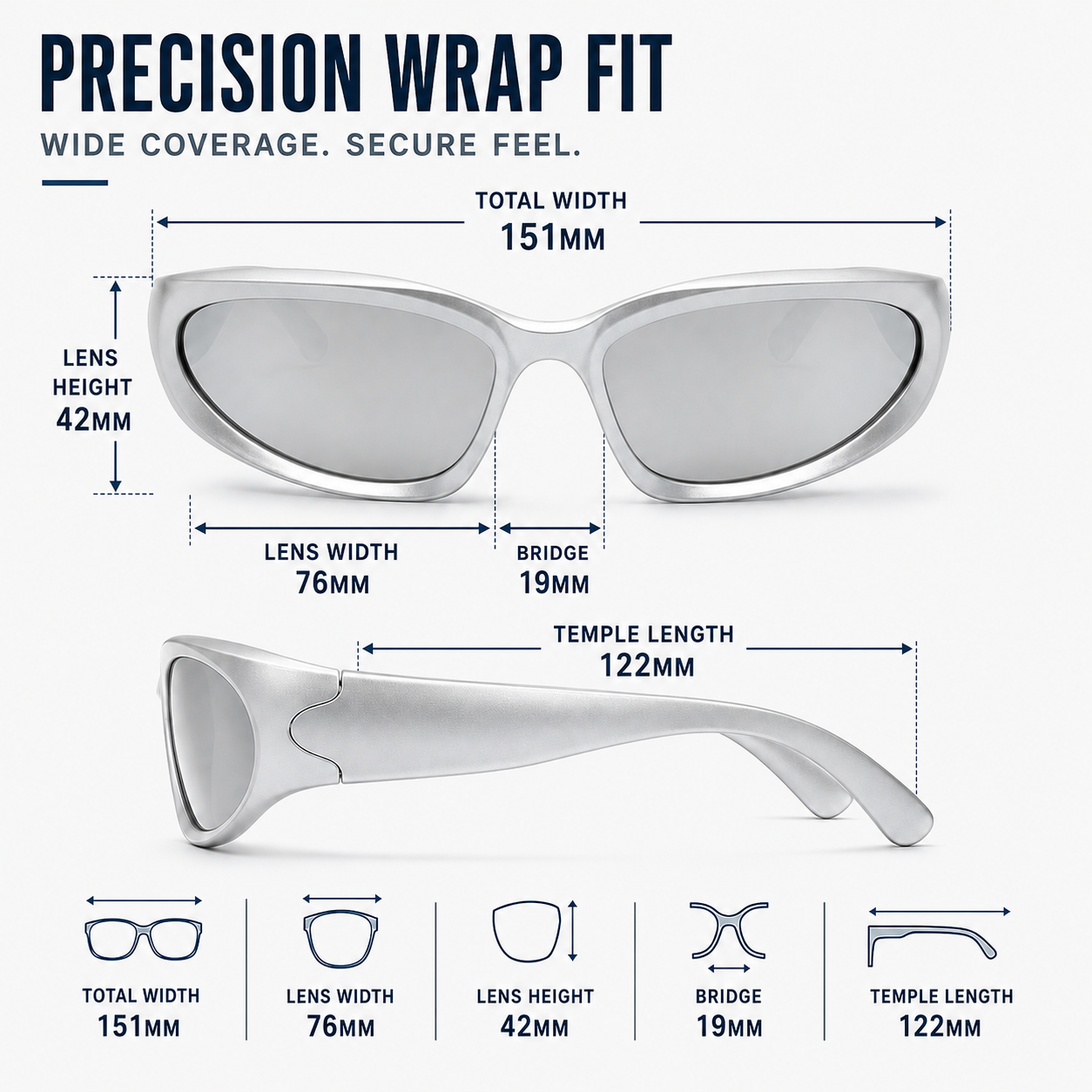 Nordspur | Vextron Wraparound Uv400 Sport Sunglasses