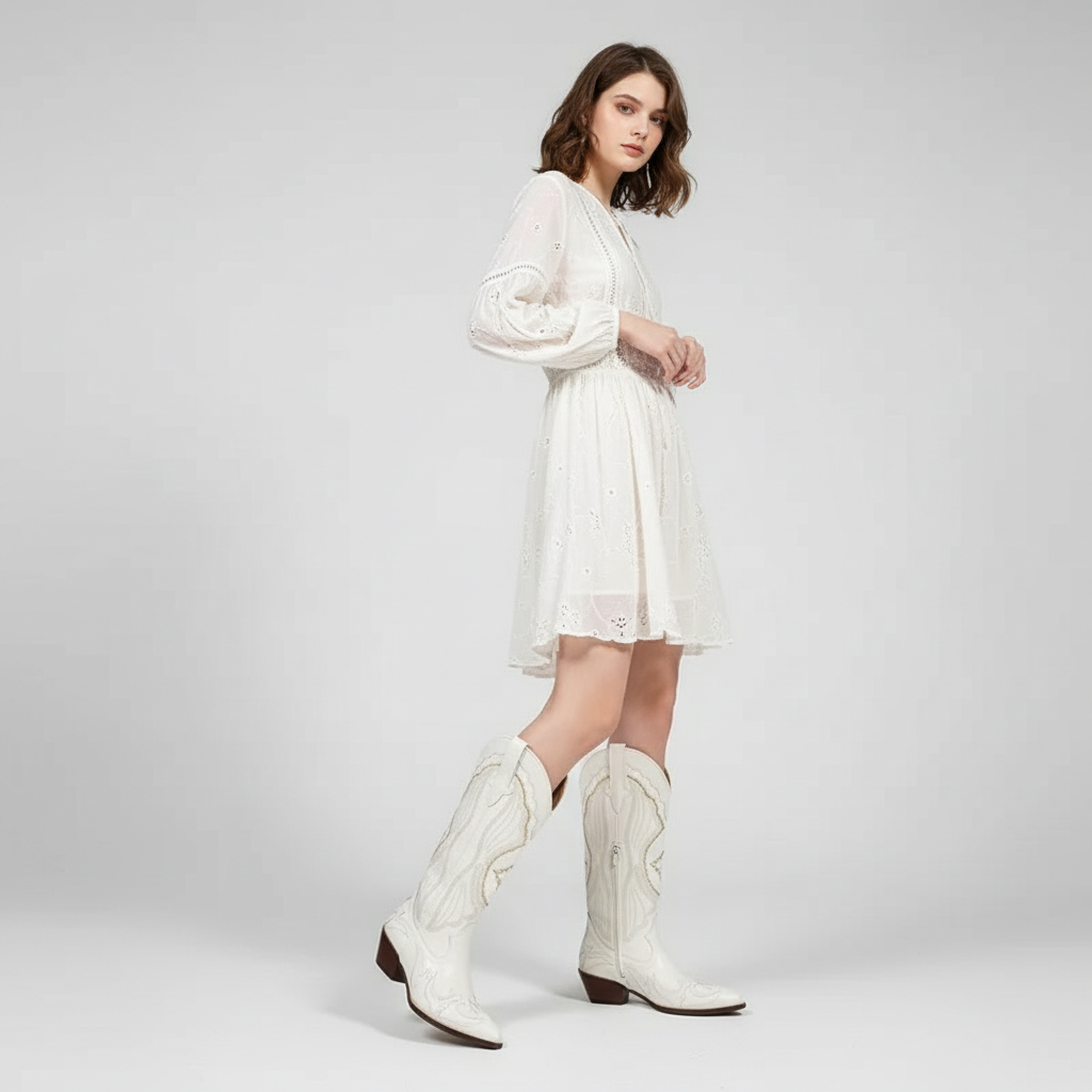 Nordspur | Vintage Embroidered Cowboy Boot