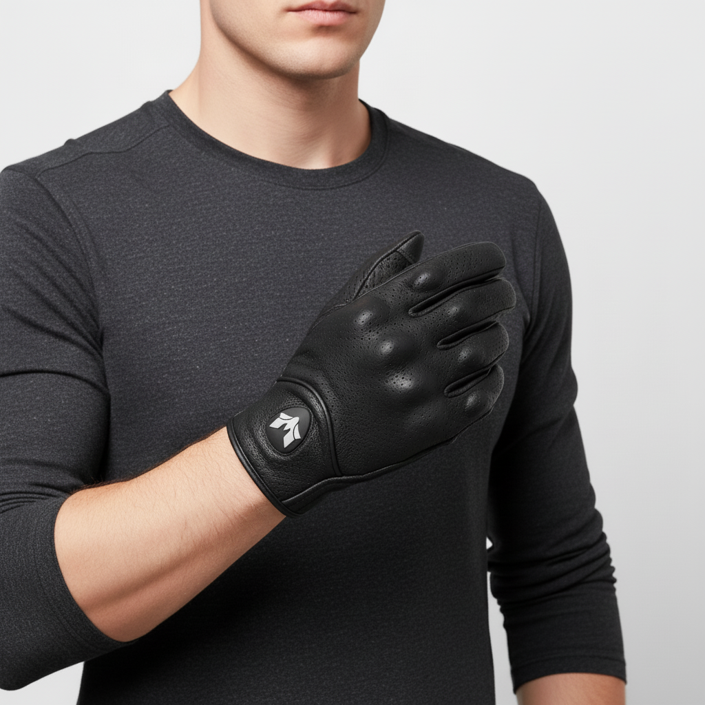 Nordspur | Vintage Perforated Leather Gloves