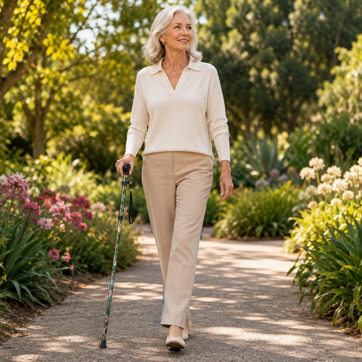 Nordspur | Vistrox Floral Fold Away Walking Stick