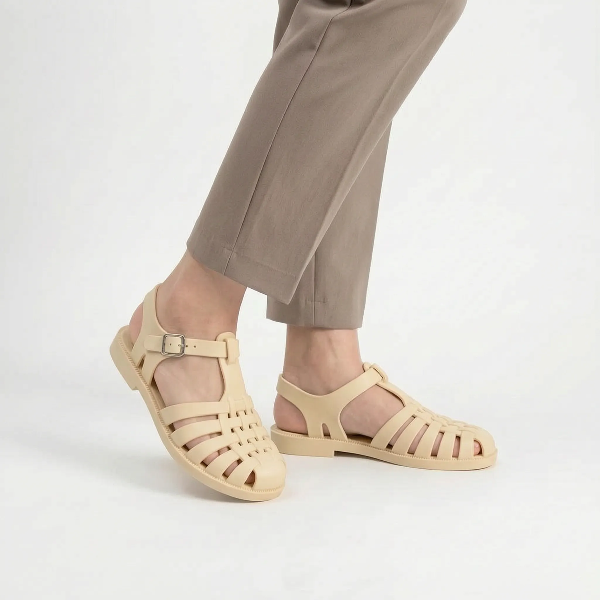 Nordspur | VittoriaSteps Woven Cage Gladiator Sandals