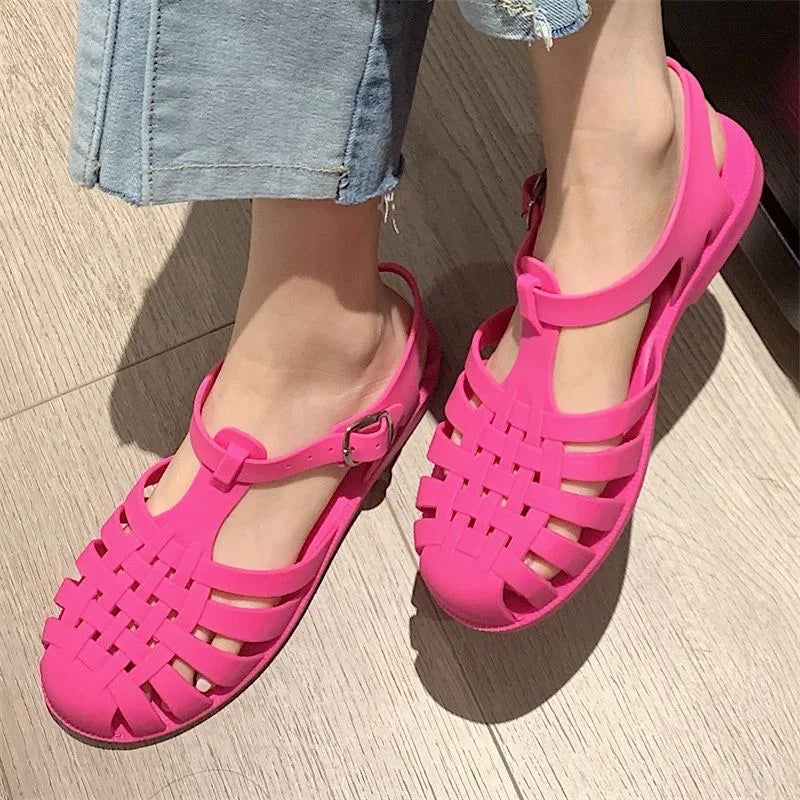 Nordspur | VittoriaSteps Woven Cage Gladiator Sandals