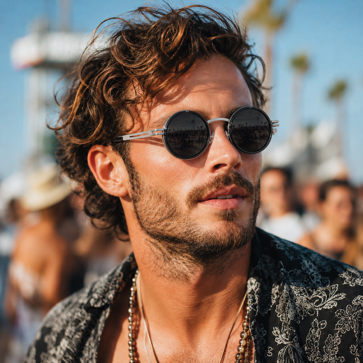 Nordspur | Vortexyn Round Punk Steampunk Dimming Sunglasses