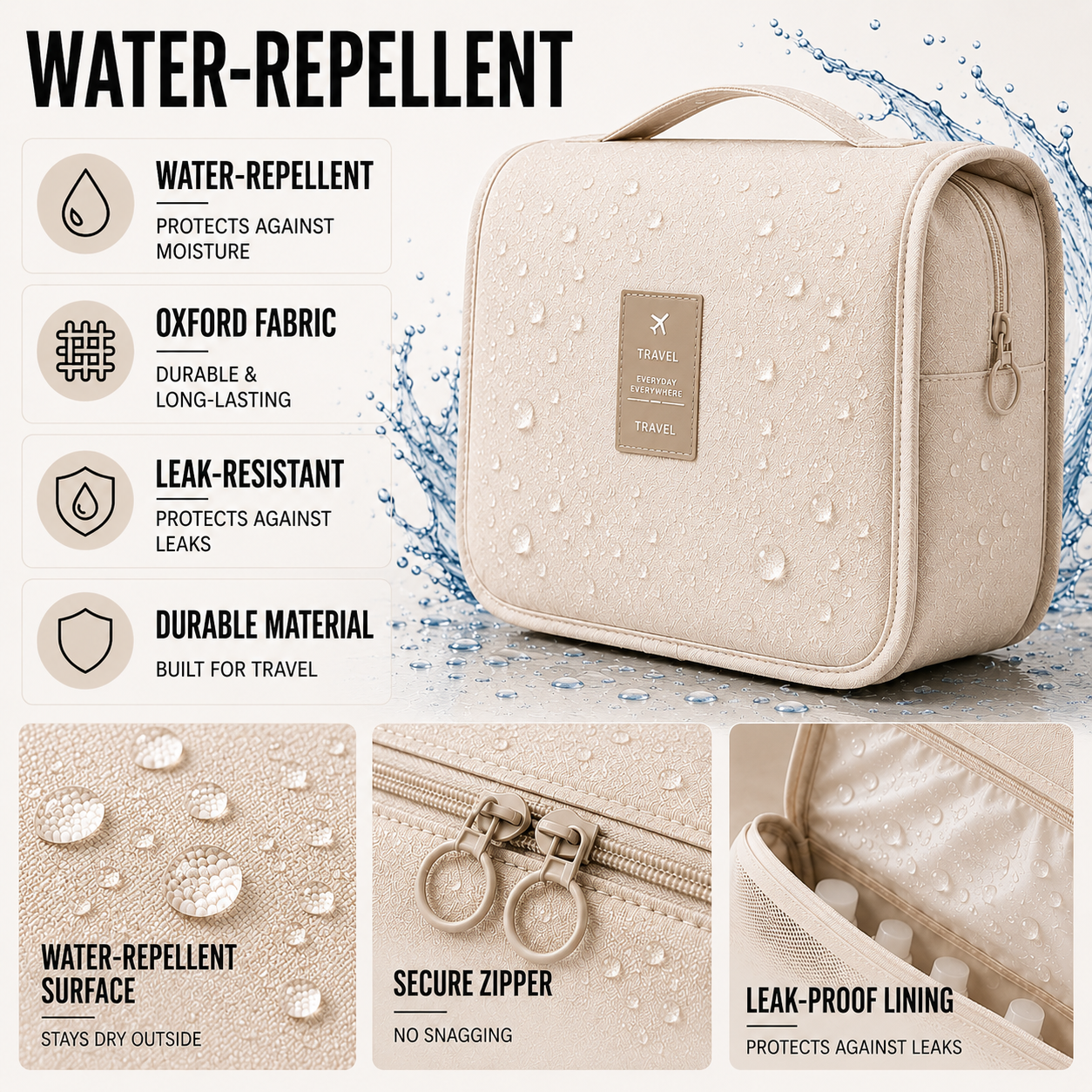 Nordspur | Voylena Waterproof Hanging Toiletry Organizer