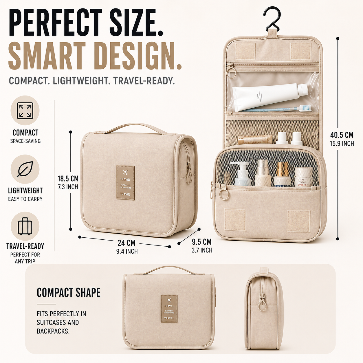 Nordspur | Voylena Waterproof Hanging Toiletry Organizer