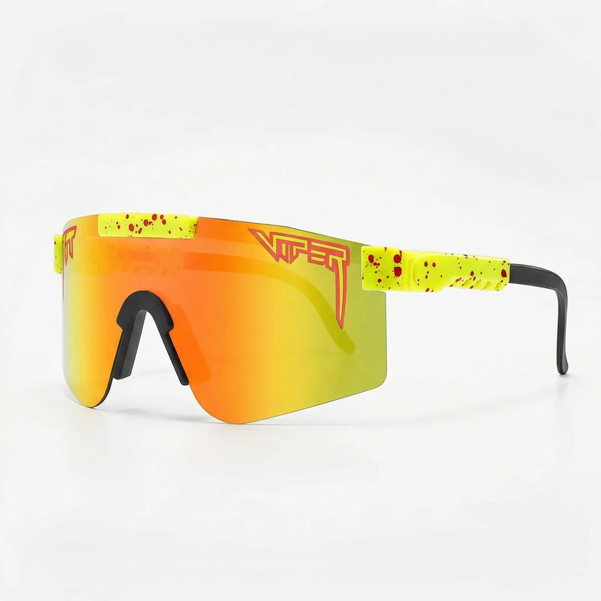 Oversized wraparound sport sunglasses with UV400 windproof lens