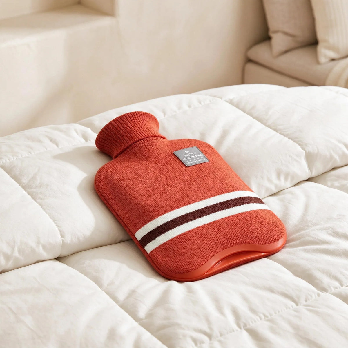 Nordspur | Warmis Traditional Ribbed Hot Water Bottle With Cover