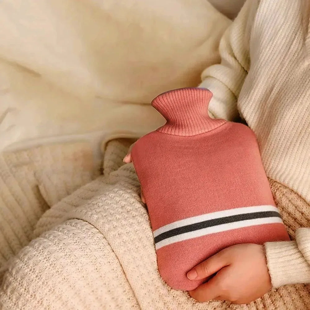 Nordspur | Warmis Traditional Ribbed Hot Water Bottle With Cover