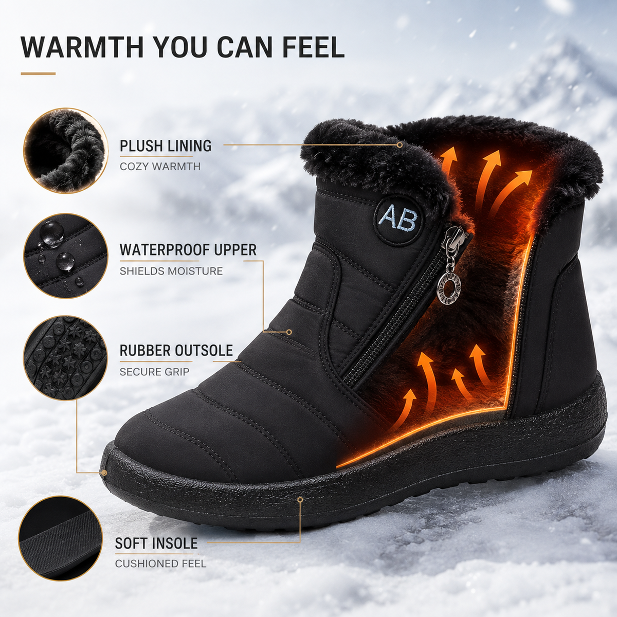 Nordspur | Waterproof Ankle Winter Boots