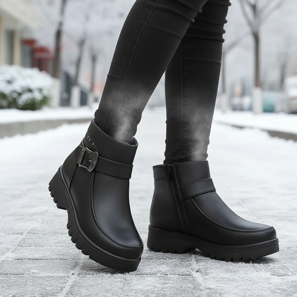 Nordspur | Waterproof PU Leather Ankle Boots