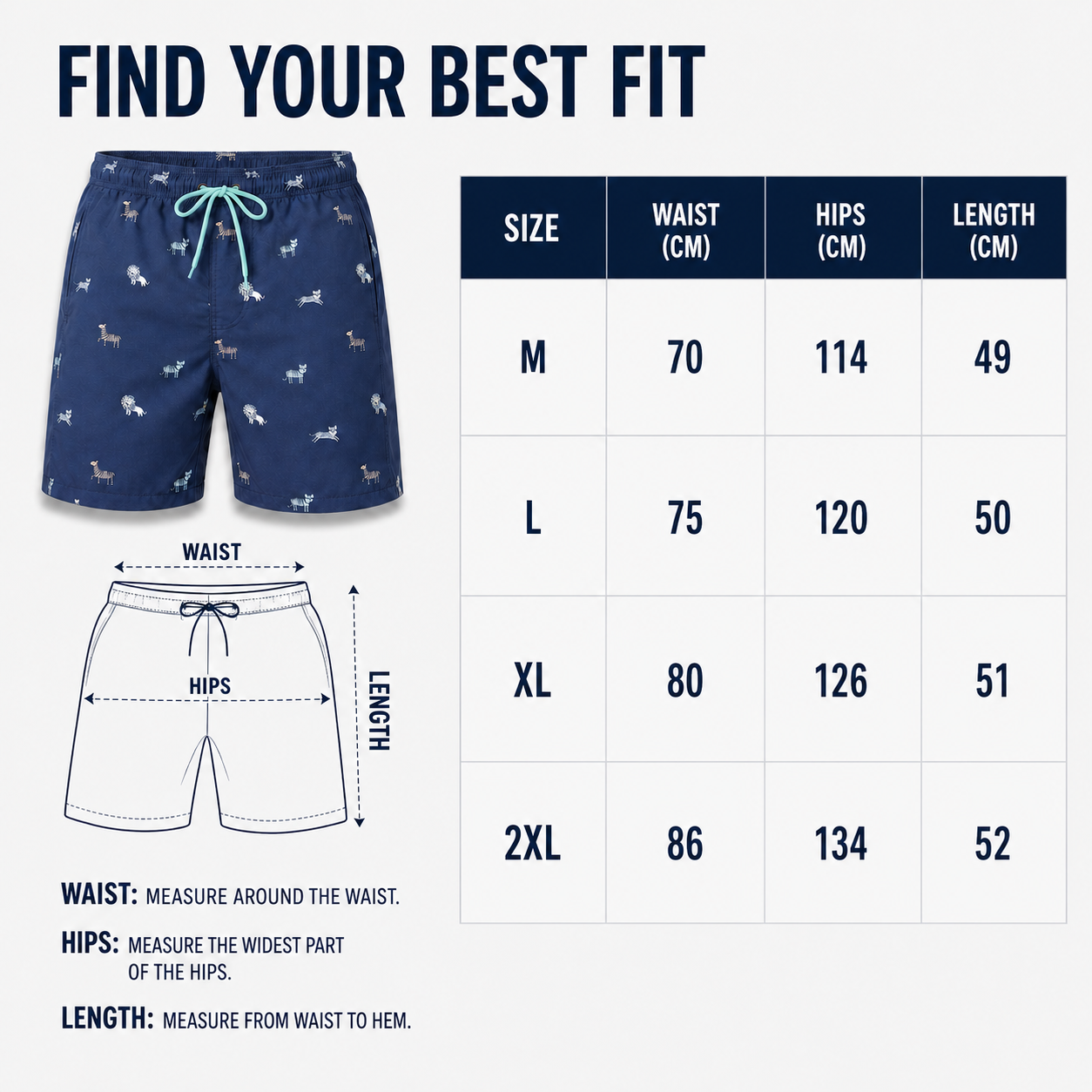 Nordspur | Wavecrest Men Short Length Swim Shorts