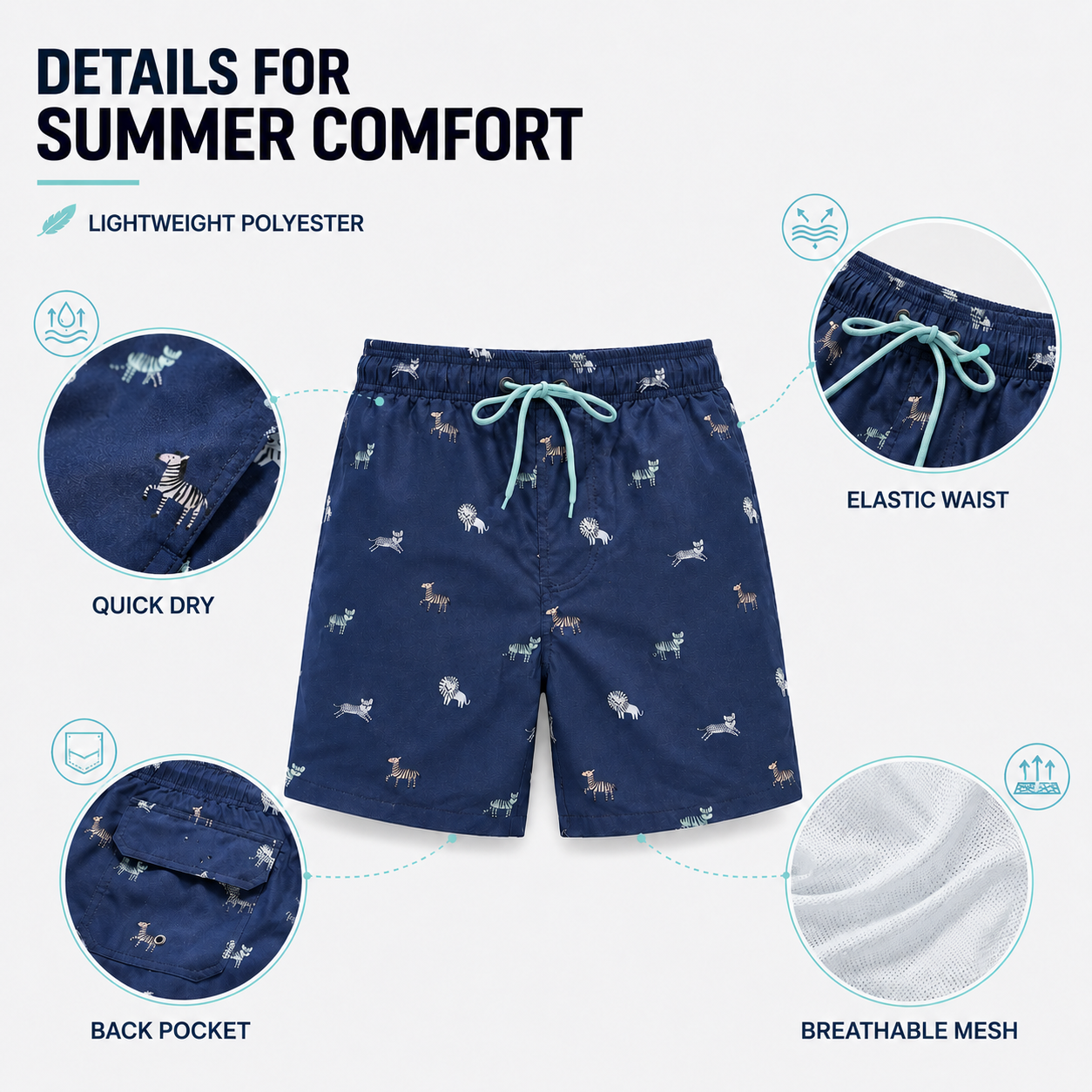 Nordspur | Wavecrest Men Short Length Swim Shorts