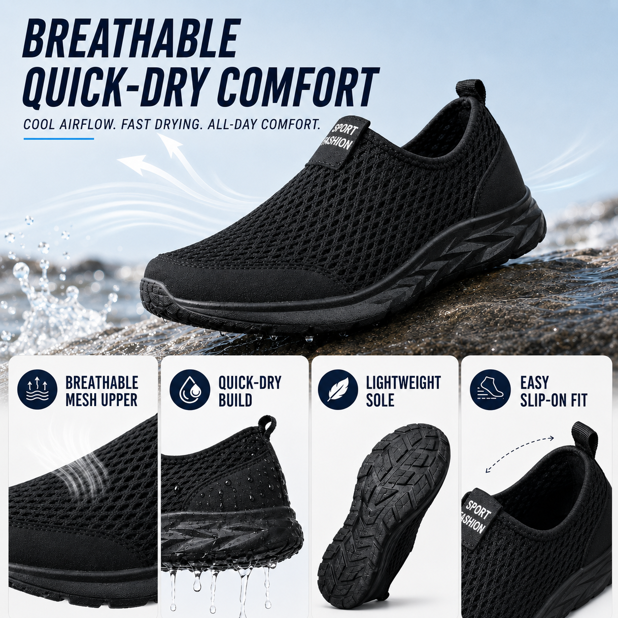 Nordspur | Waverun Lightweight Breathable Water Sports Shoe