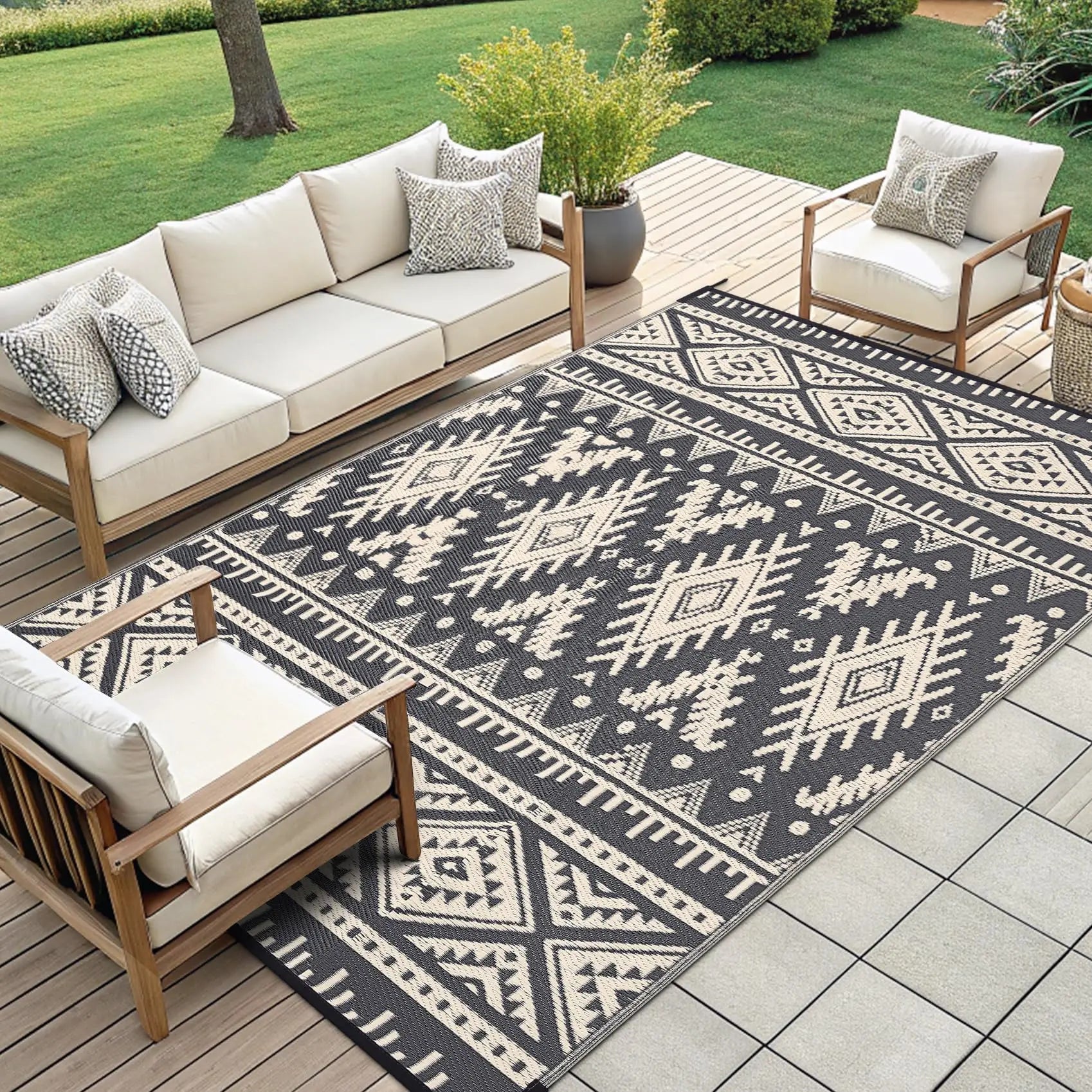 Nordspur | Weavella Reversible Geometric Outdoor Rug