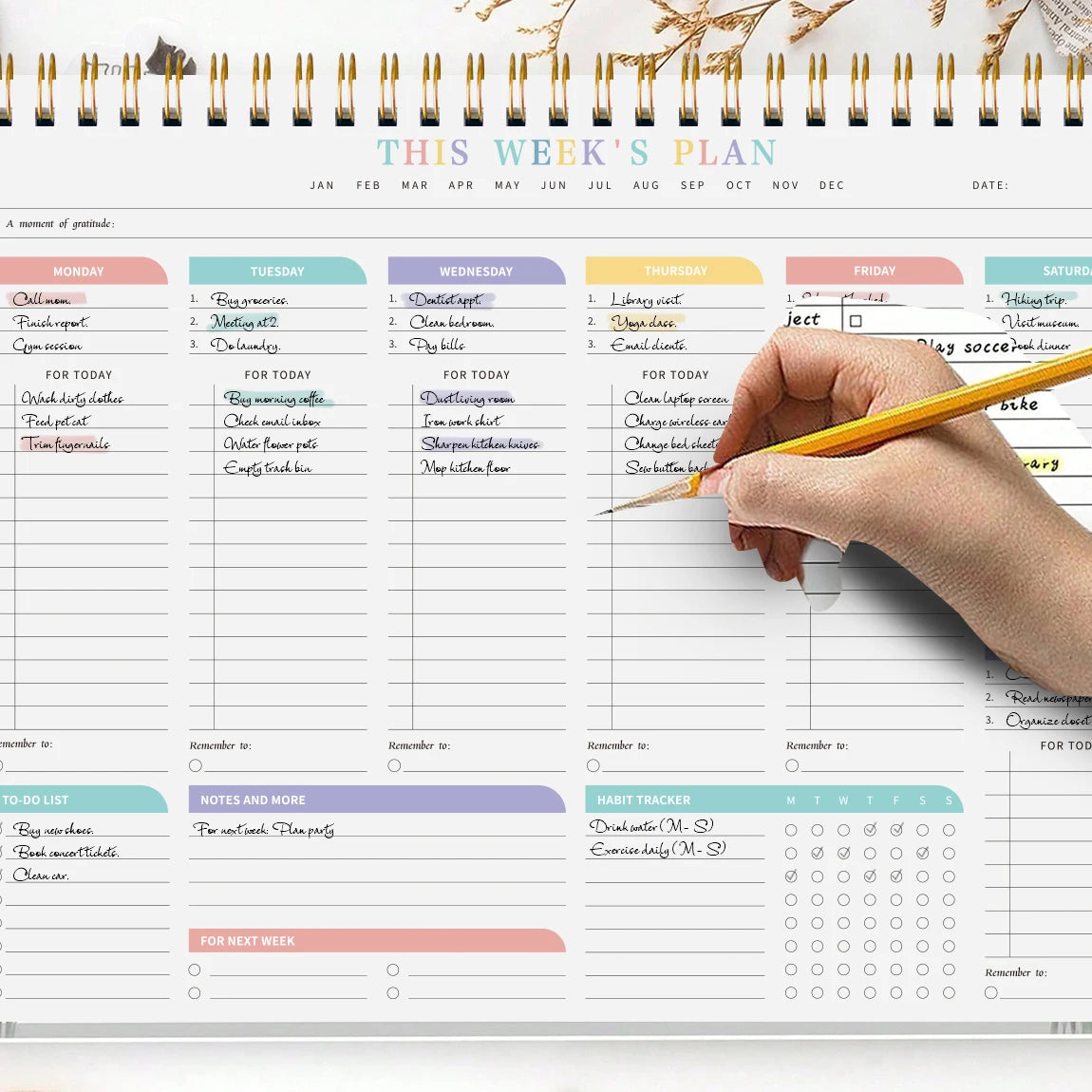 Nordspur | Weeklyce Undated Weekly Planner Pad