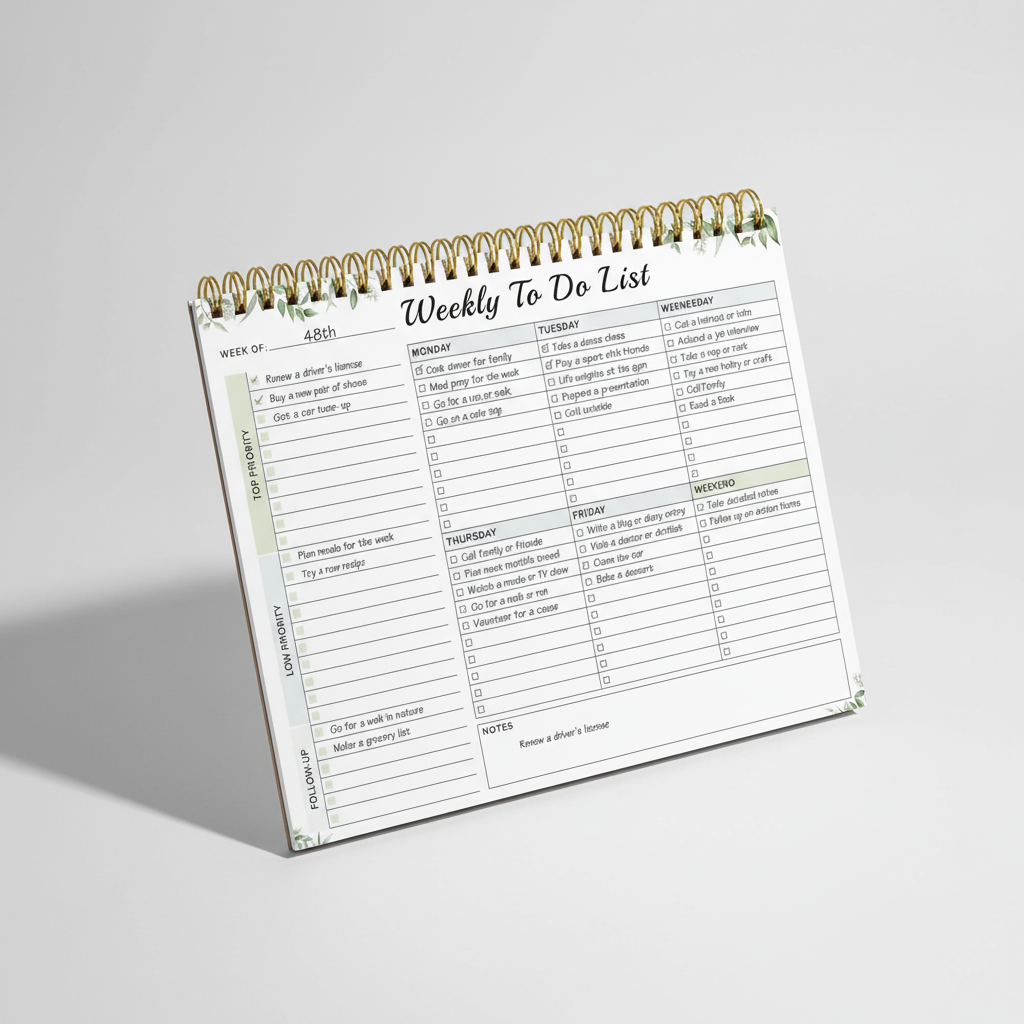 Nordspur | Weeklyce Undated Weekly Planner Pad