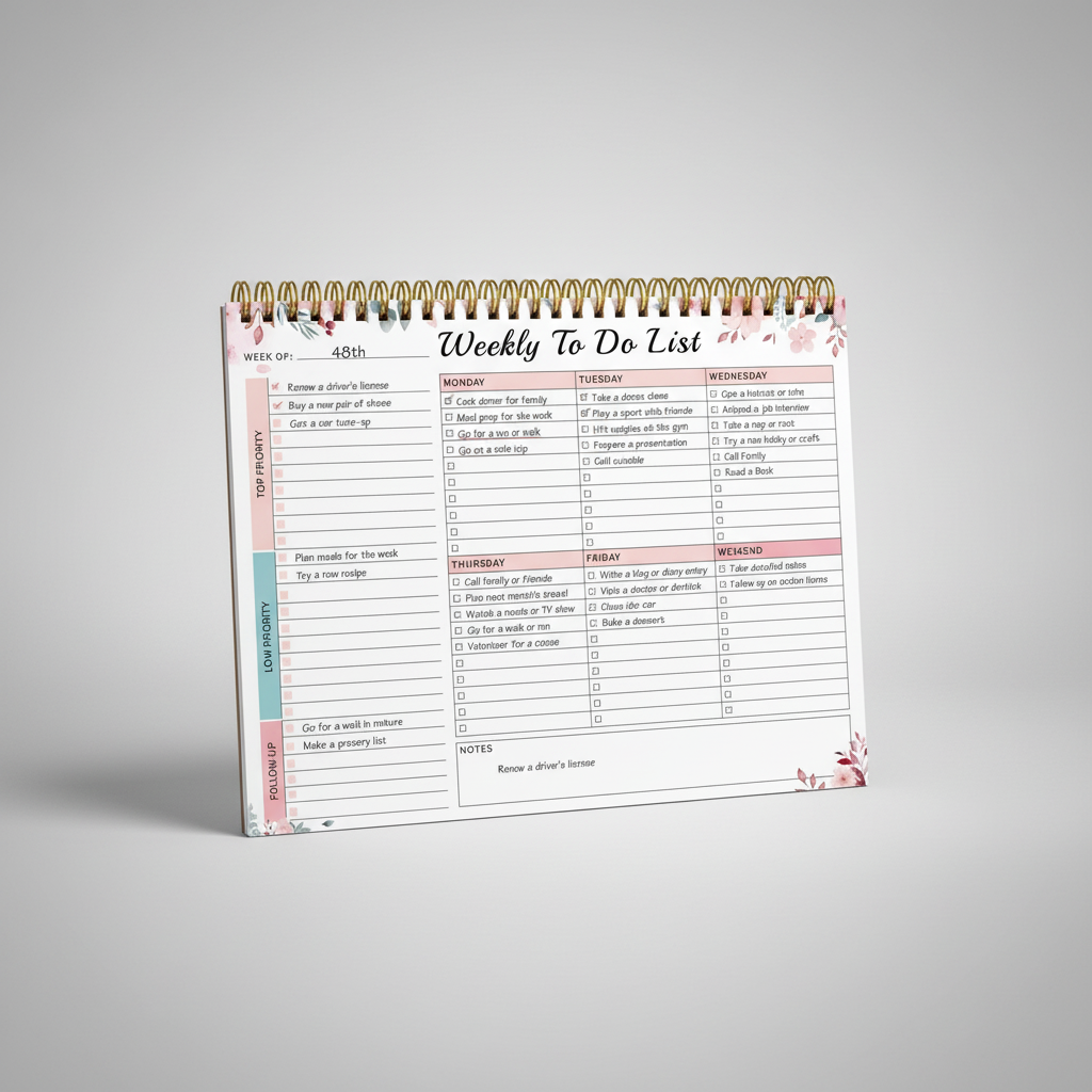 Nordspur | Weeklyce Undated Weekly Planner Pad