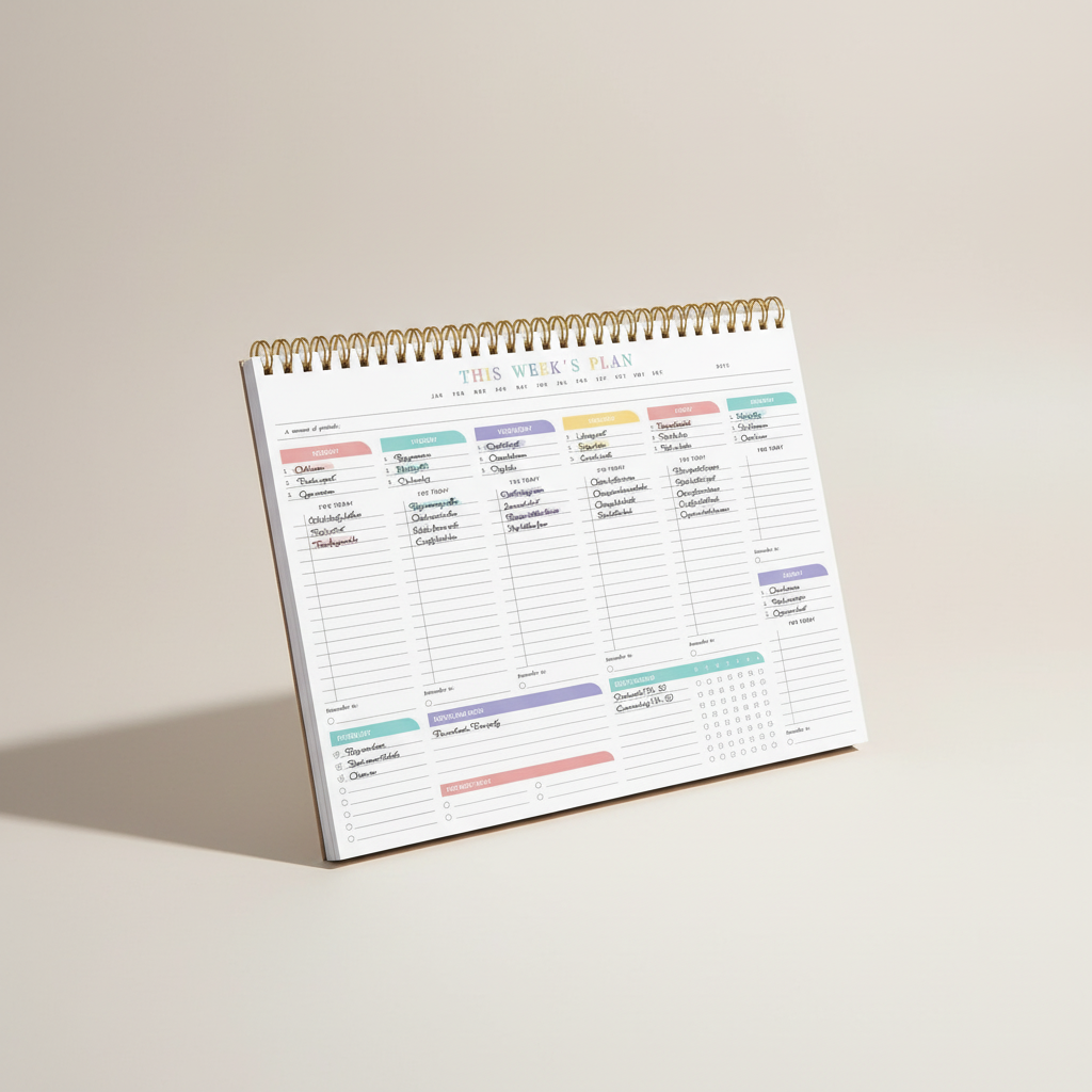 Nordspur | Weeklyce Undated Weekly Planner Pad
