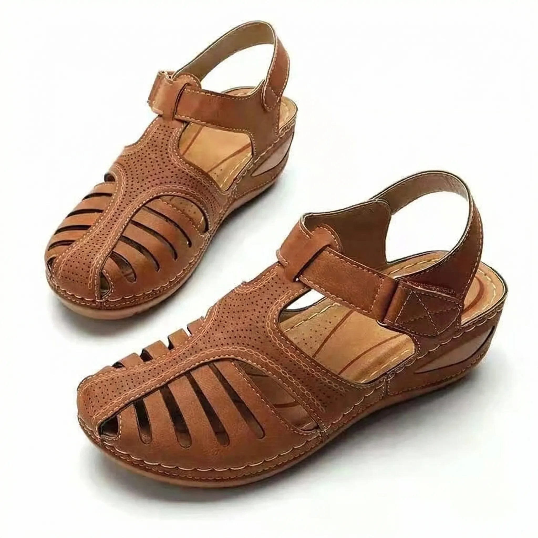 Nordspur | Welvara Closed-Toe Wedge Sandal For Women