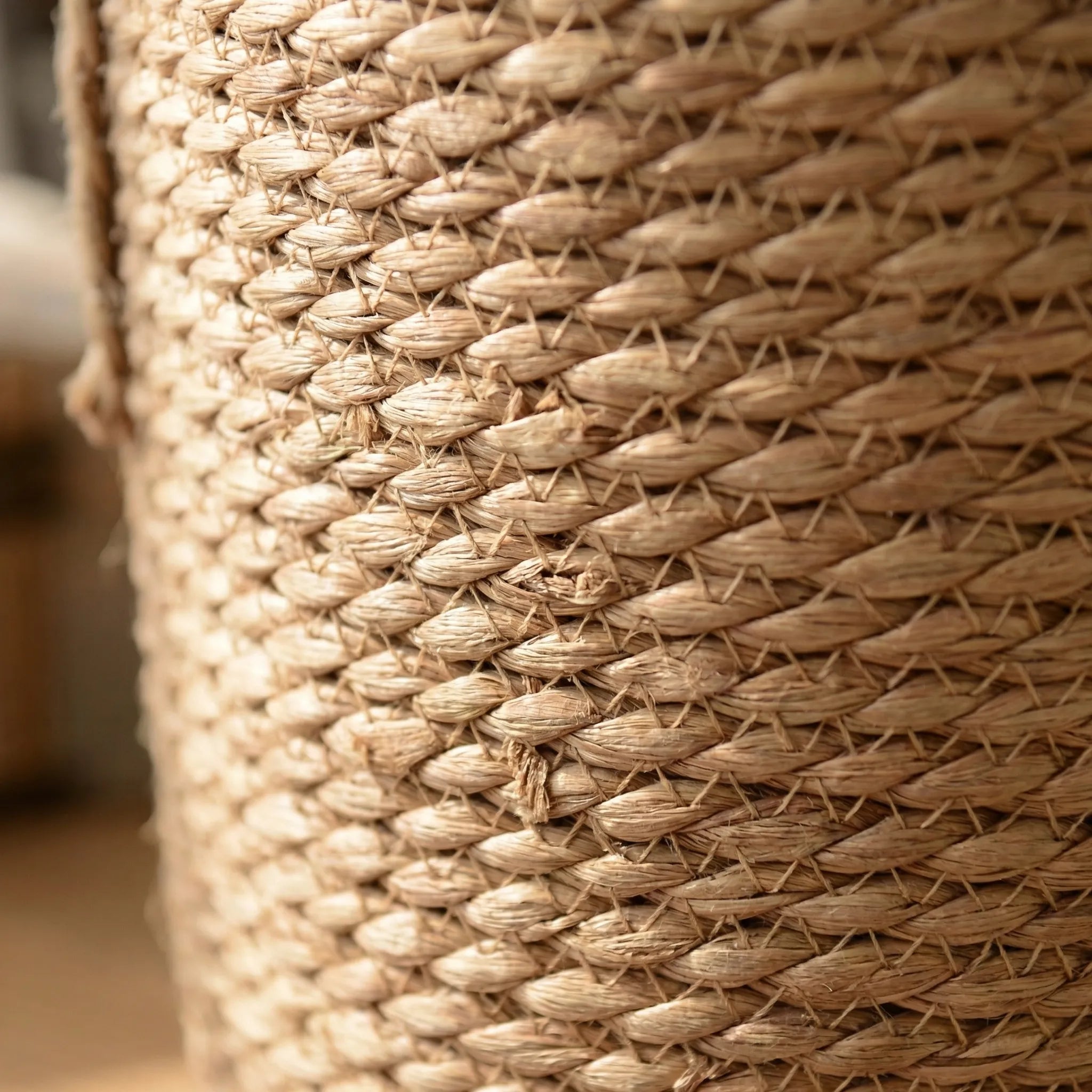 Nordspur | Wickholm Tall Woven Basket With Rope Handles