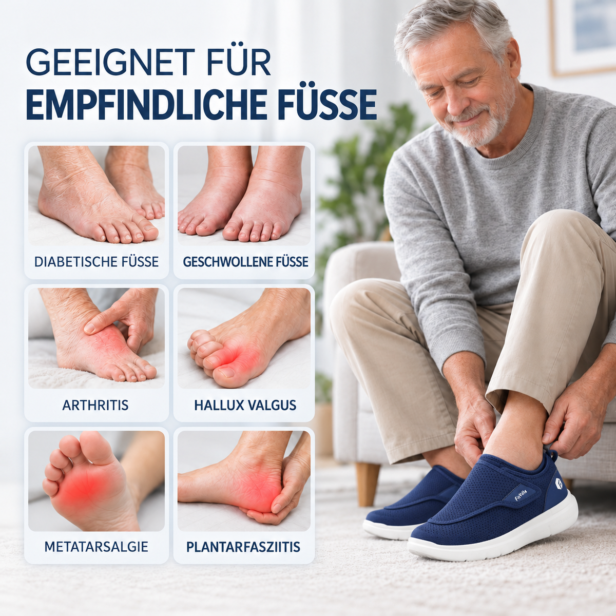 Nordspur | Widestryde Extra Wide Adjustable Walking Shoe For Men