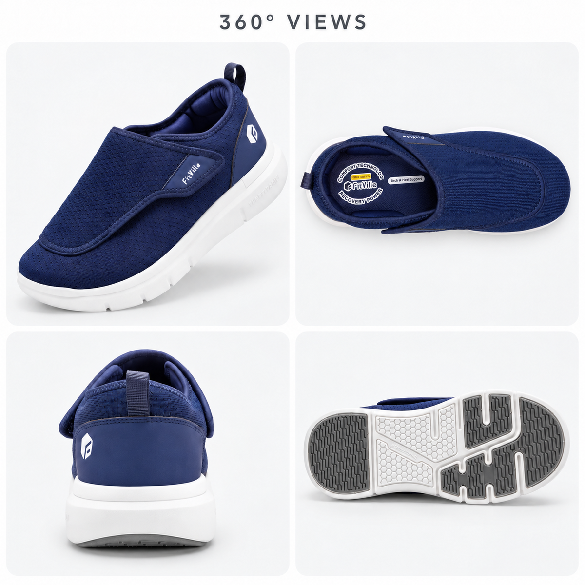 Nordspur | Widestryde Extra Wide Adjustable Walking Shoe For Men