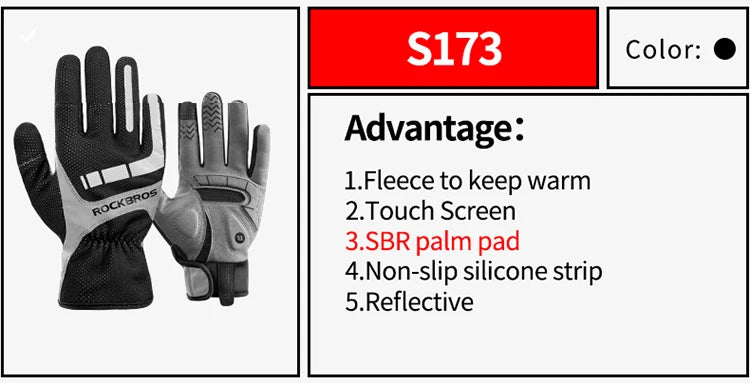 Nordspur | WindGuard Full Finger Cycling Winter Gloves