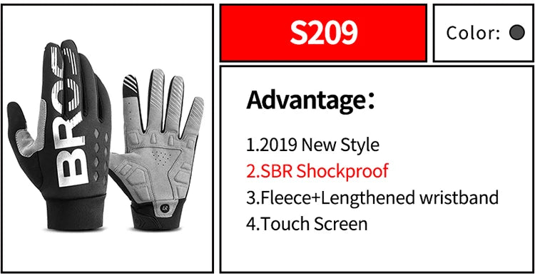 Nordspur | WindGuard Full Finger Cycling Winter Gloves