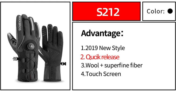 Nordspur | WindGuard Full Finger Cycling Winter Gloves