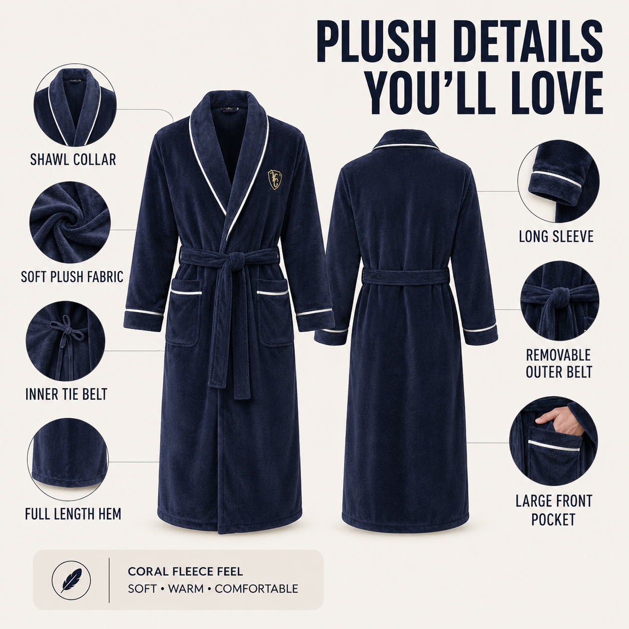 Nordspur | Winteroam Thick Long Robe