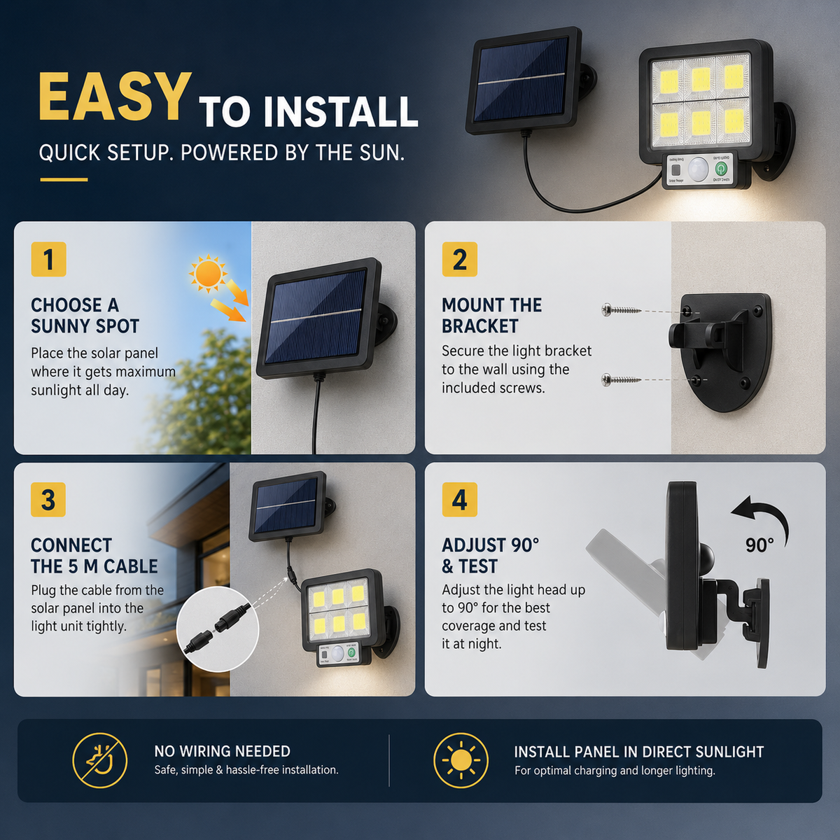 Nordspur | Wireless Solar Wall Light