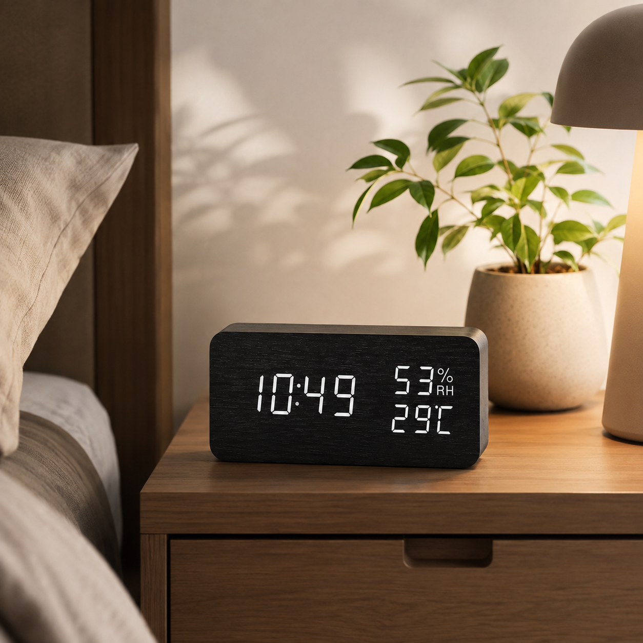Nordspur | Woodverge Digital Wooden Tabletop Clock