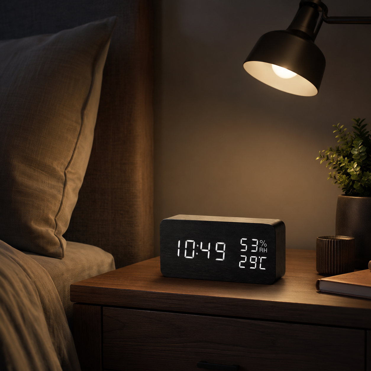 Nordspur | Woodverge Digital Wooden Tabletop Clock