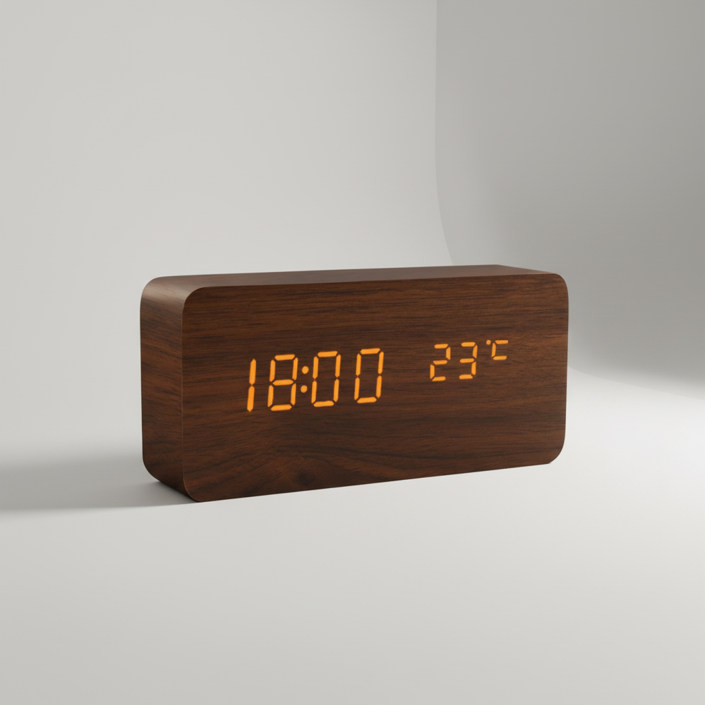 Nordspur | Woodverge Digital Wooden Tabletop Clock