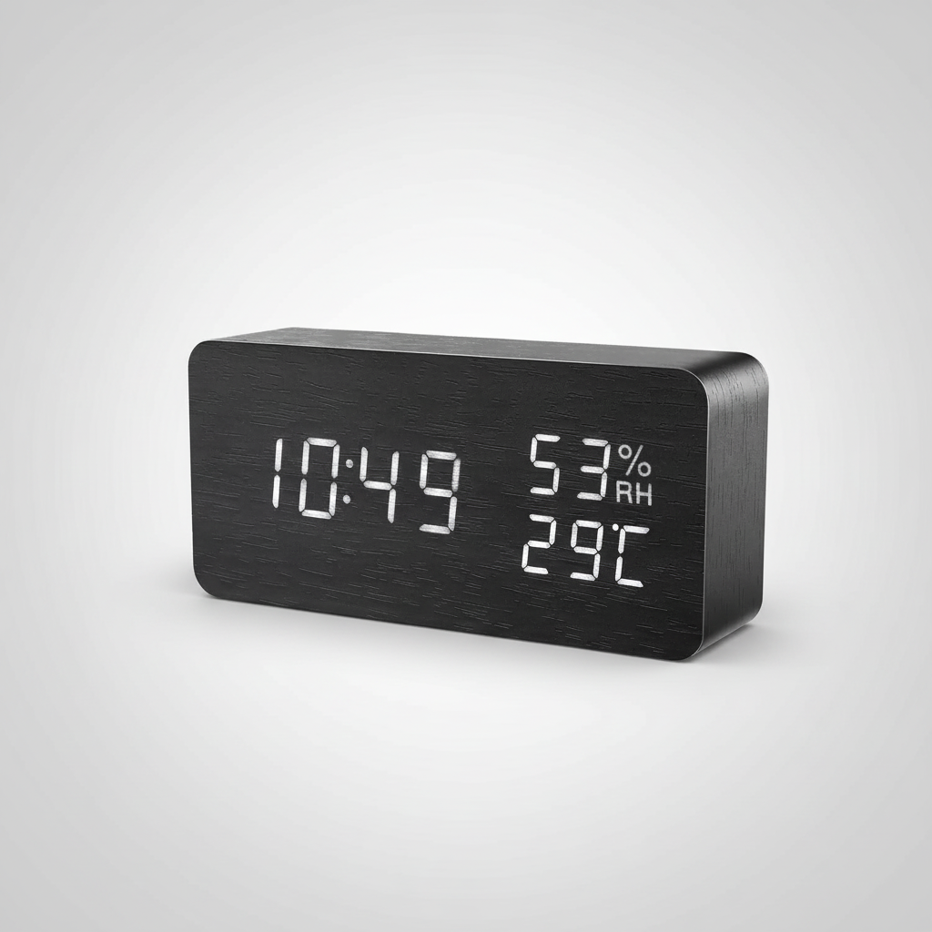 Nordspur | Woodverge Digital Wooden Tabletop Clock