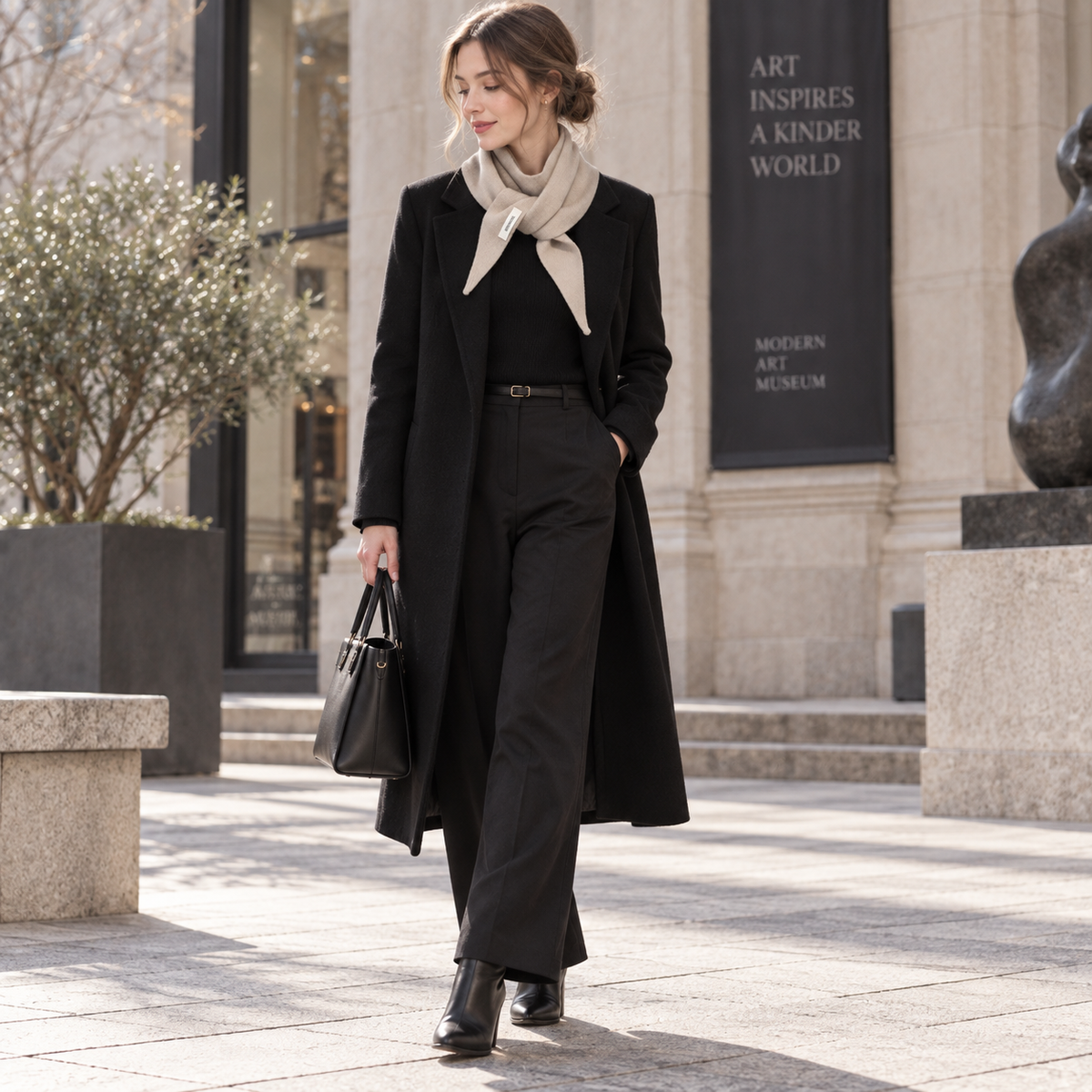 Nordspur | Wool Knit Triangular Scarf